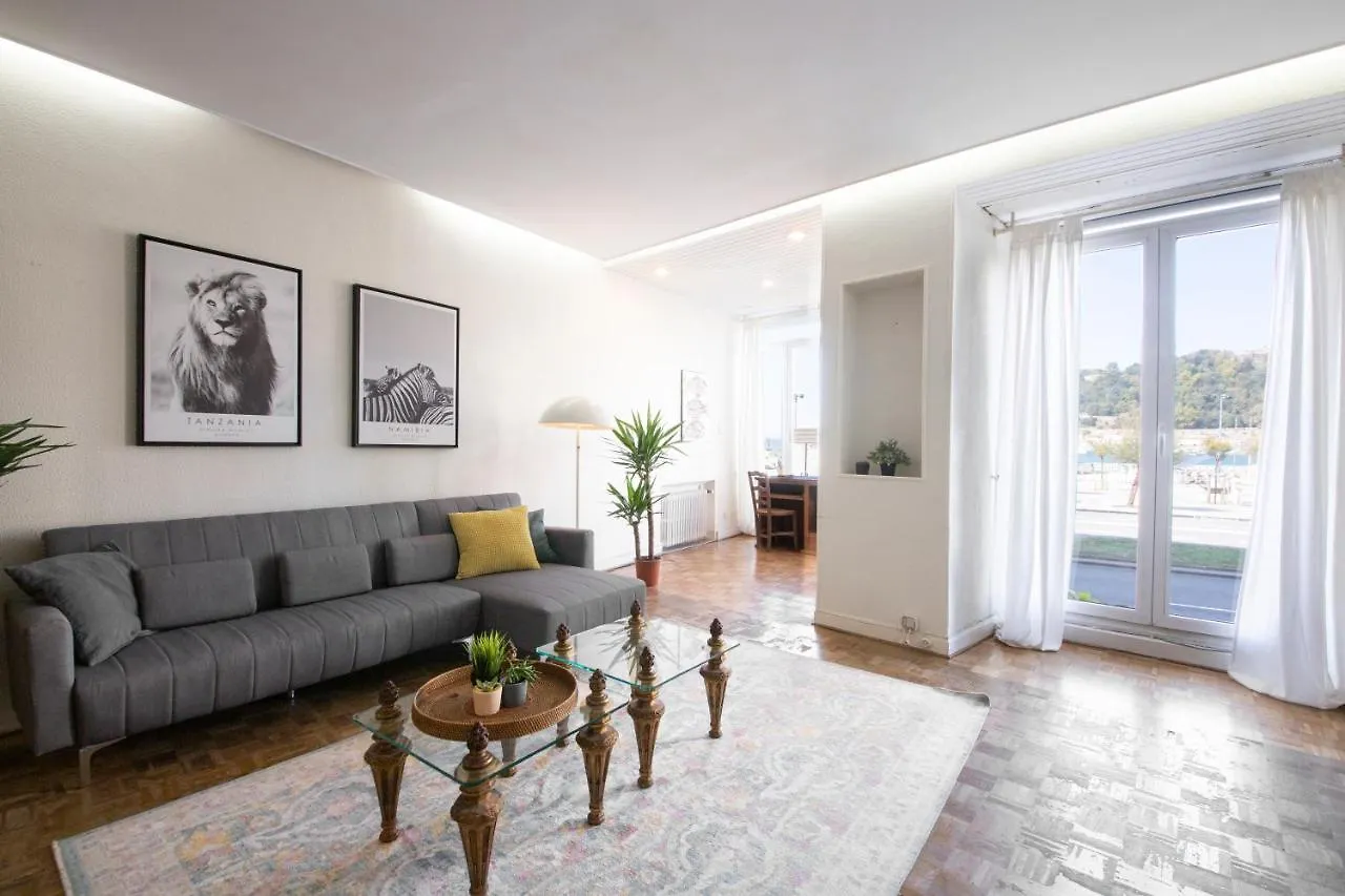 Vistas A La Playa De La Concha, Apto Familiar Grande Apartman San Sebastián